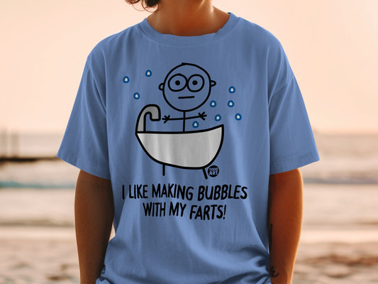 I Like Making Bubbles With My Farts Funny Toddler Shirt