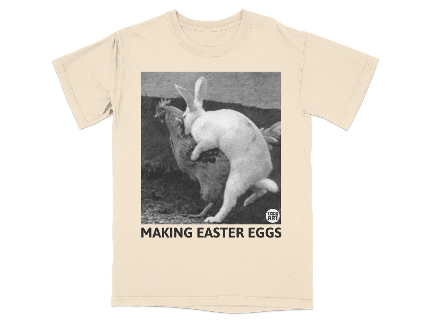 Funny Making Easter Eggs Bunny Chicken T-Shirt
