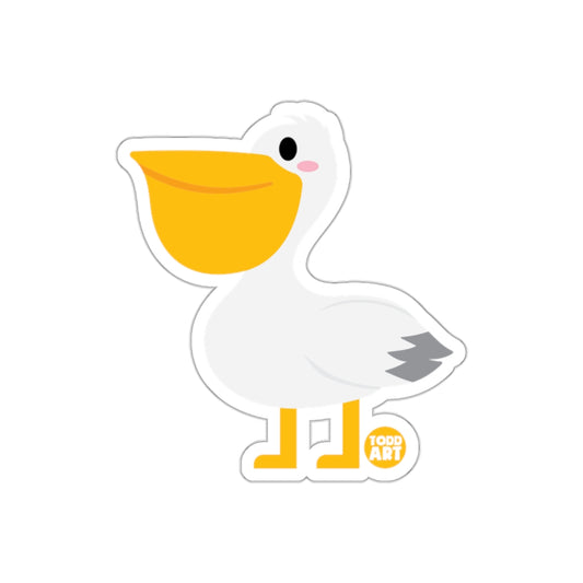 Cute Pelican Todd Art Sticker Fun Cartoon Decor