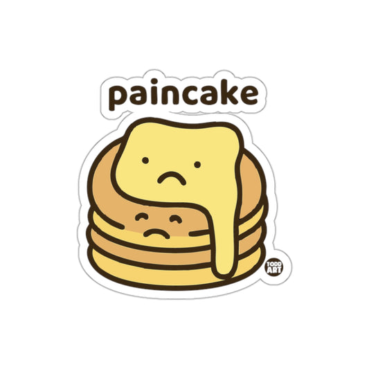 Cute Sad Pancake Sticker with Butter Topping