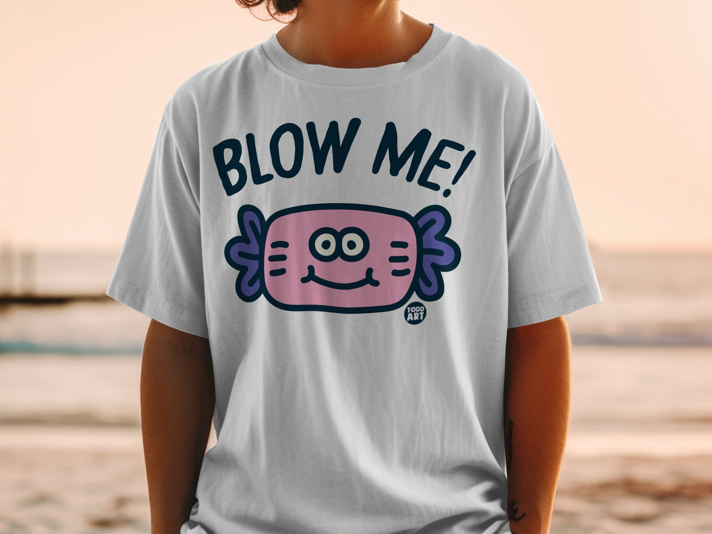 Blow Me! Cute Axolotl Todd Art T-Shirt