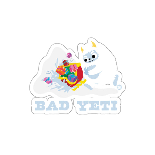 Bad Yeti Christmas Gifts Sticker Fun Decoration