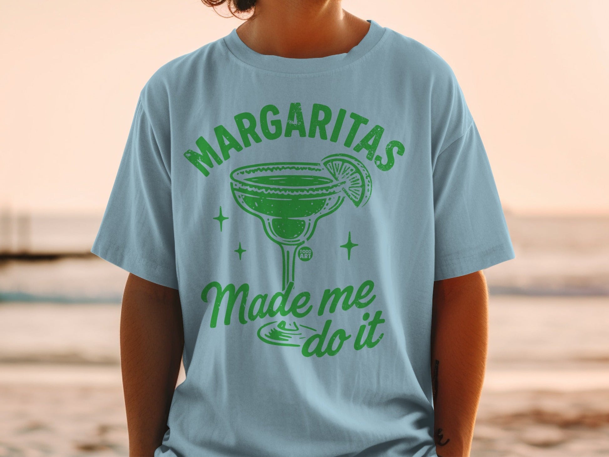Margaritas Made Me Do It Graphic Tee for Fun Lovers