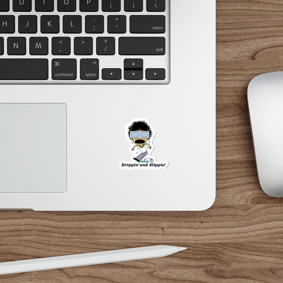 Drippin' and Slippin' Cartoon Character Sticker