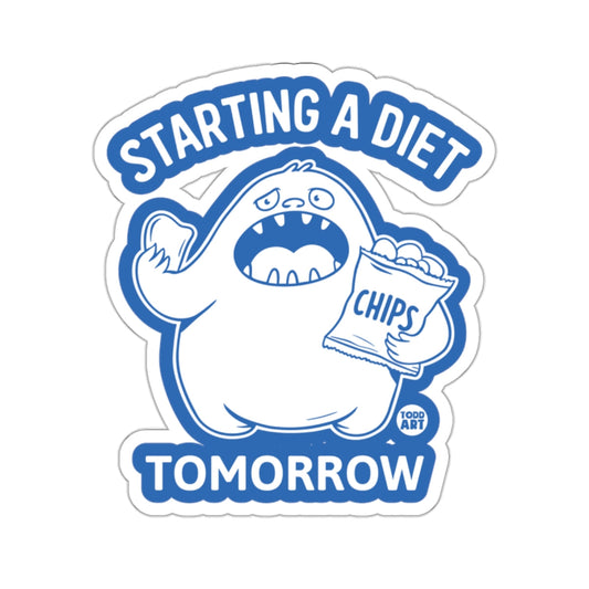 Starting A Diet Tomorrow Funny Monster Chips Bread product type