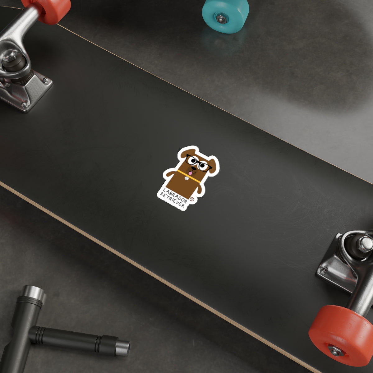 Labrador Retriever Dog Sticker for Skateboards