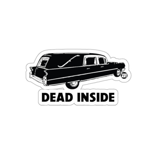 Hearse Dead Inside Car Funny Horror Scene Dark sticker