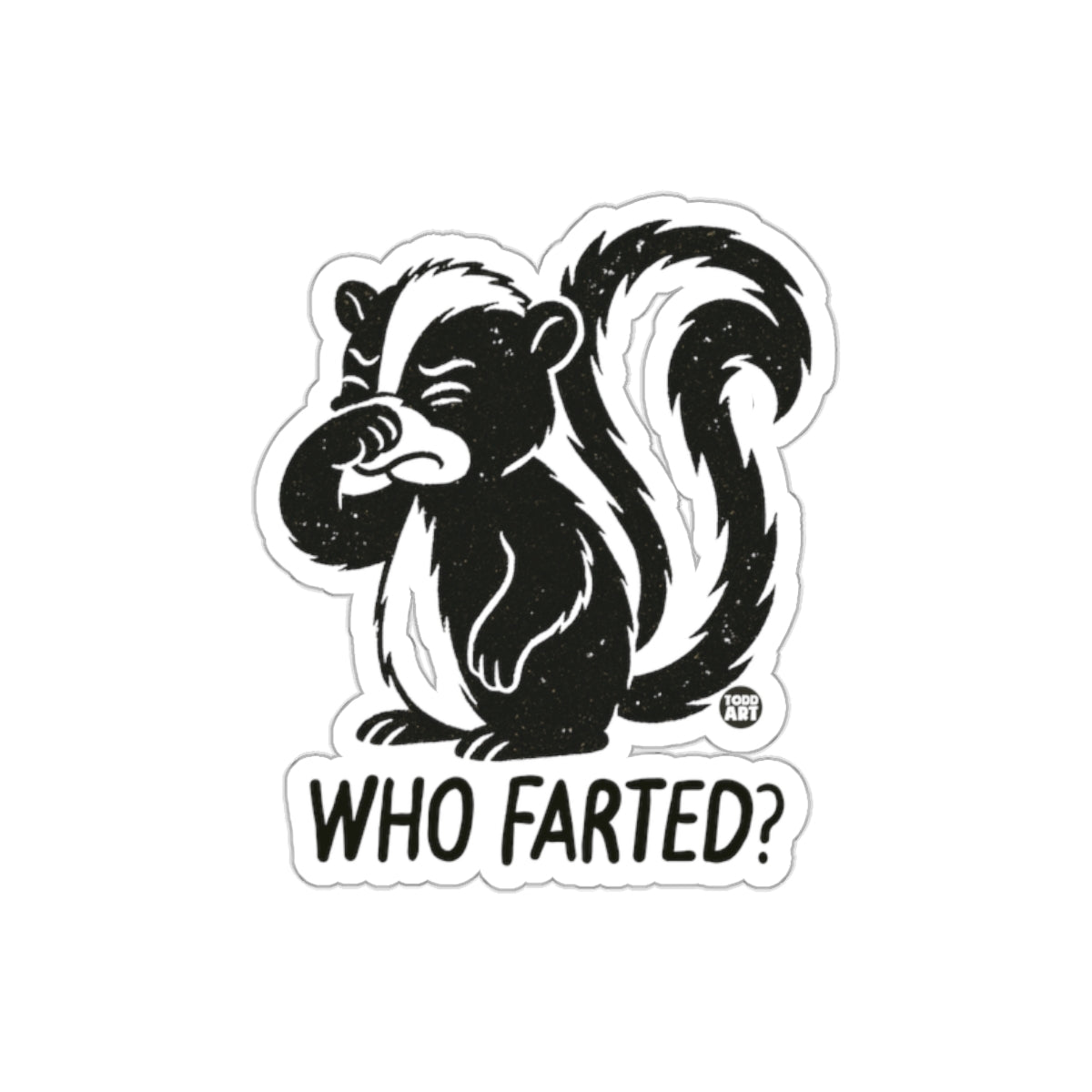 Who Farted Skunk Humorous Sticker Pack