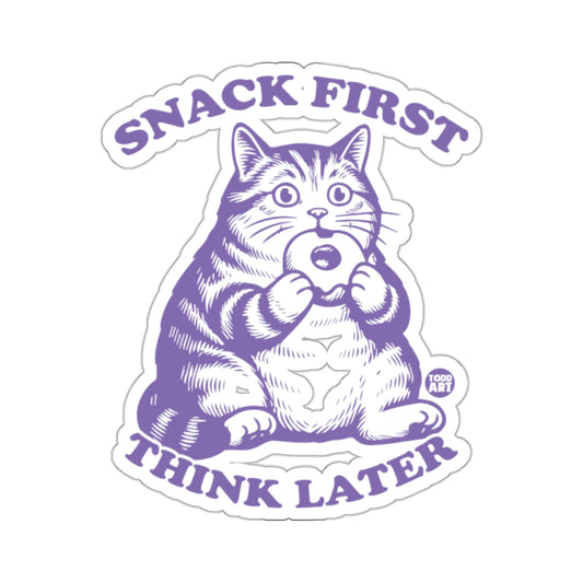 Purple Cat Donut Snack First Think Later 