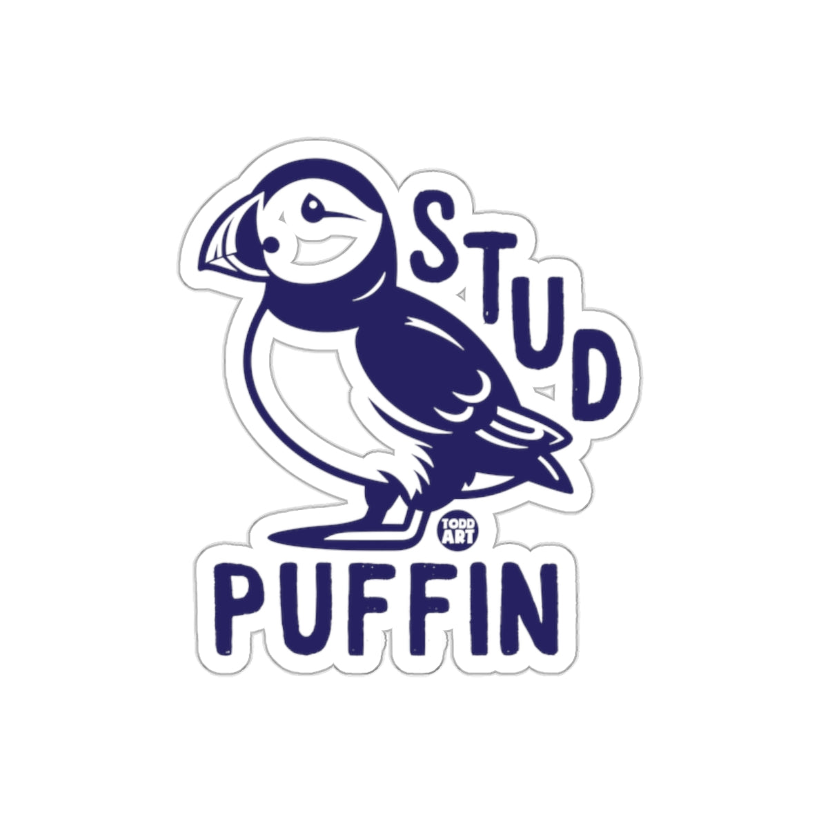 Stud Puffin Graphic Design Sticker Product