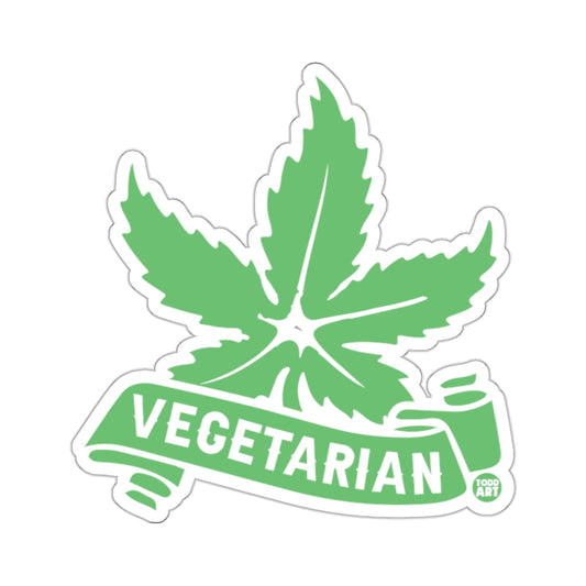 Green Leaf Vegetarian Design Todd Art Sticker product type