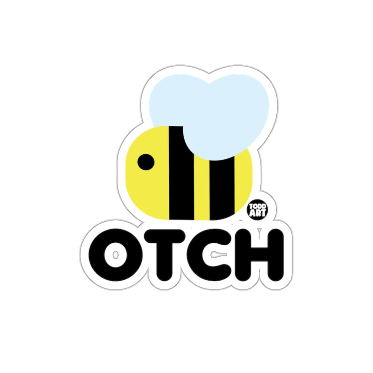 OTCH Cute Bee Design Sticker for Kids and Adults
