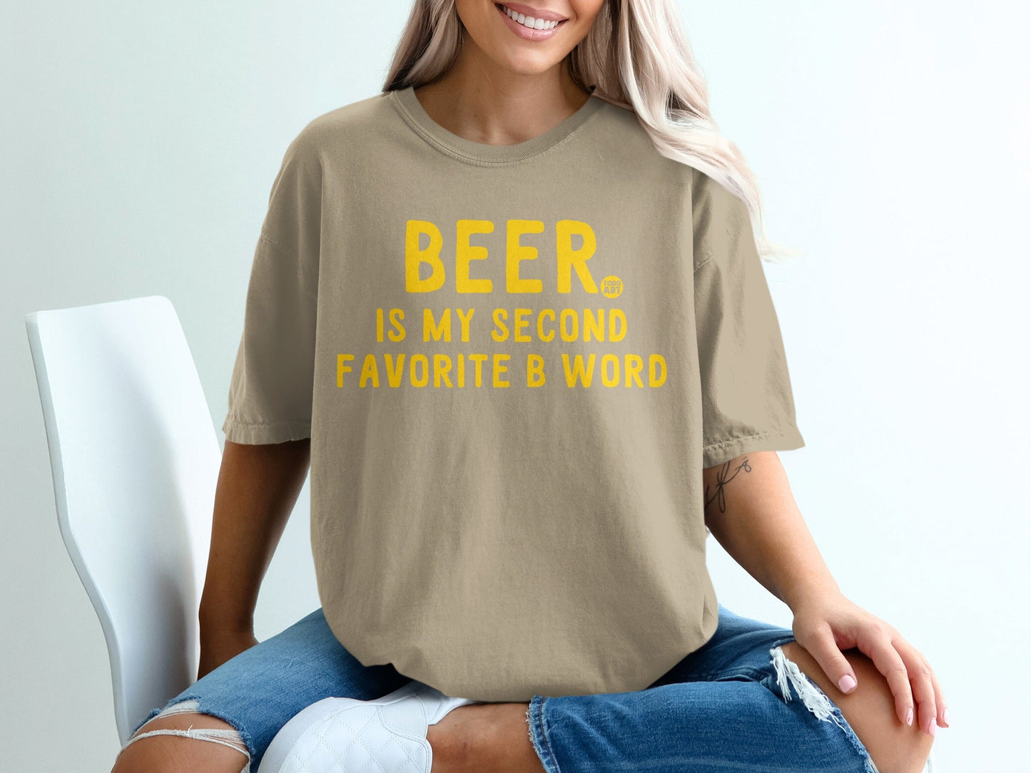 BEER IS MY SECOND FAVORITE B WORD Graphic Shirt