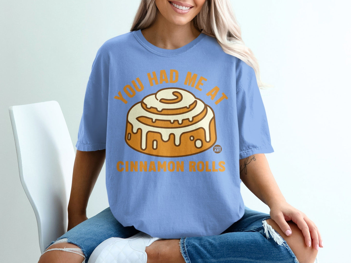You Had Me At Cinnamon Rolls Graphic Tee Shirt