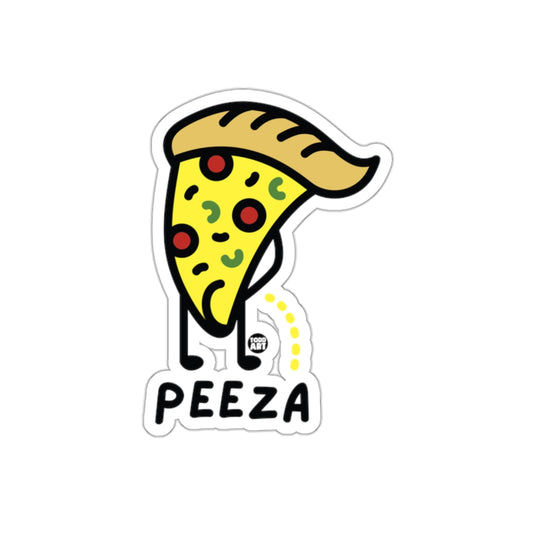 Peeza Pizza Slice Animated Character Funny Food Stickers