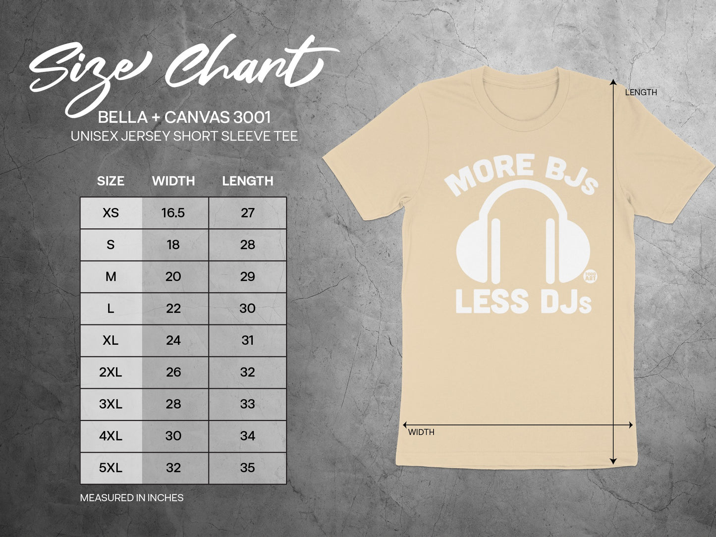 More BJs Less DJs Unisex Jersey Short Sleeve Tee product type