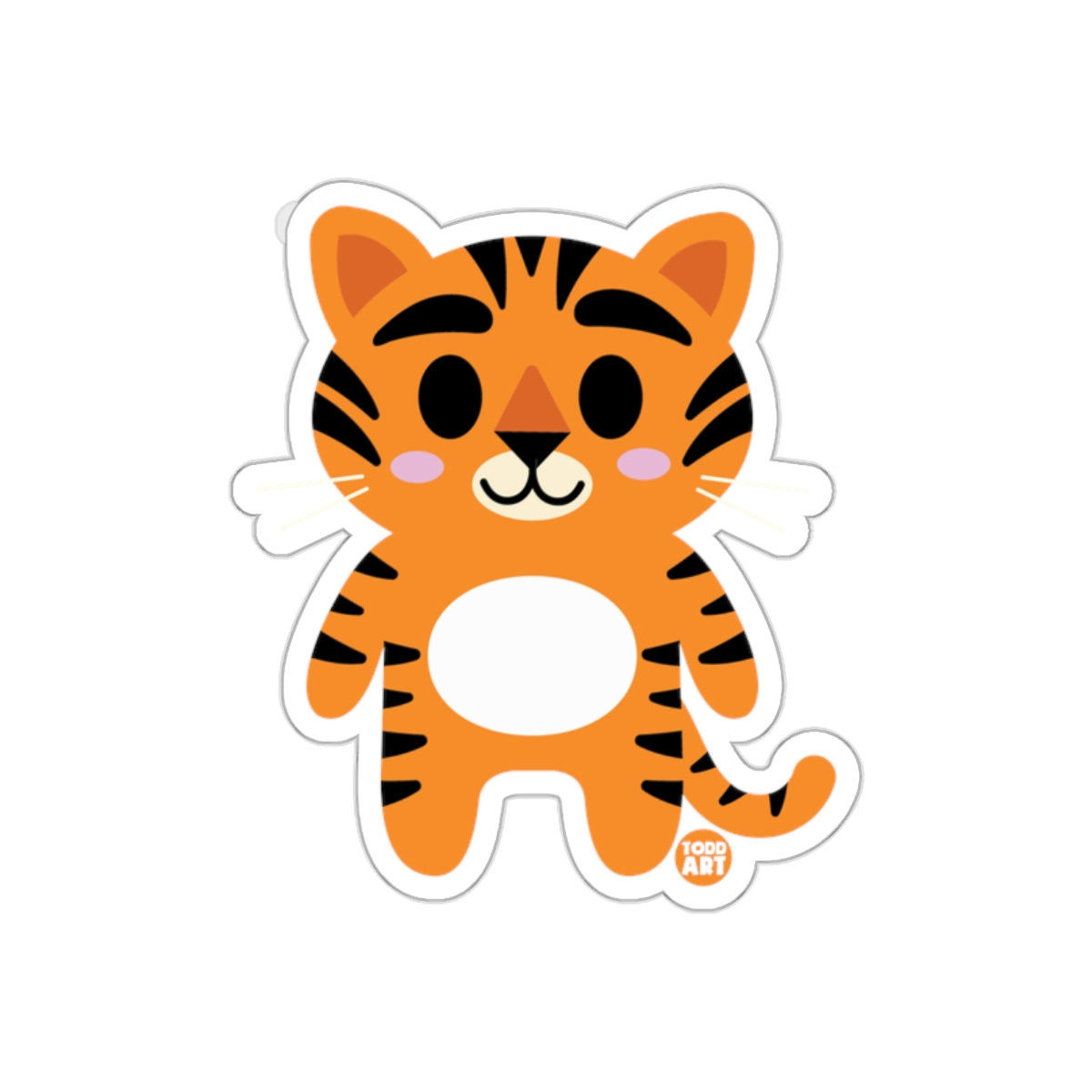 Cute Cartoon Tiger Design Sticker Product