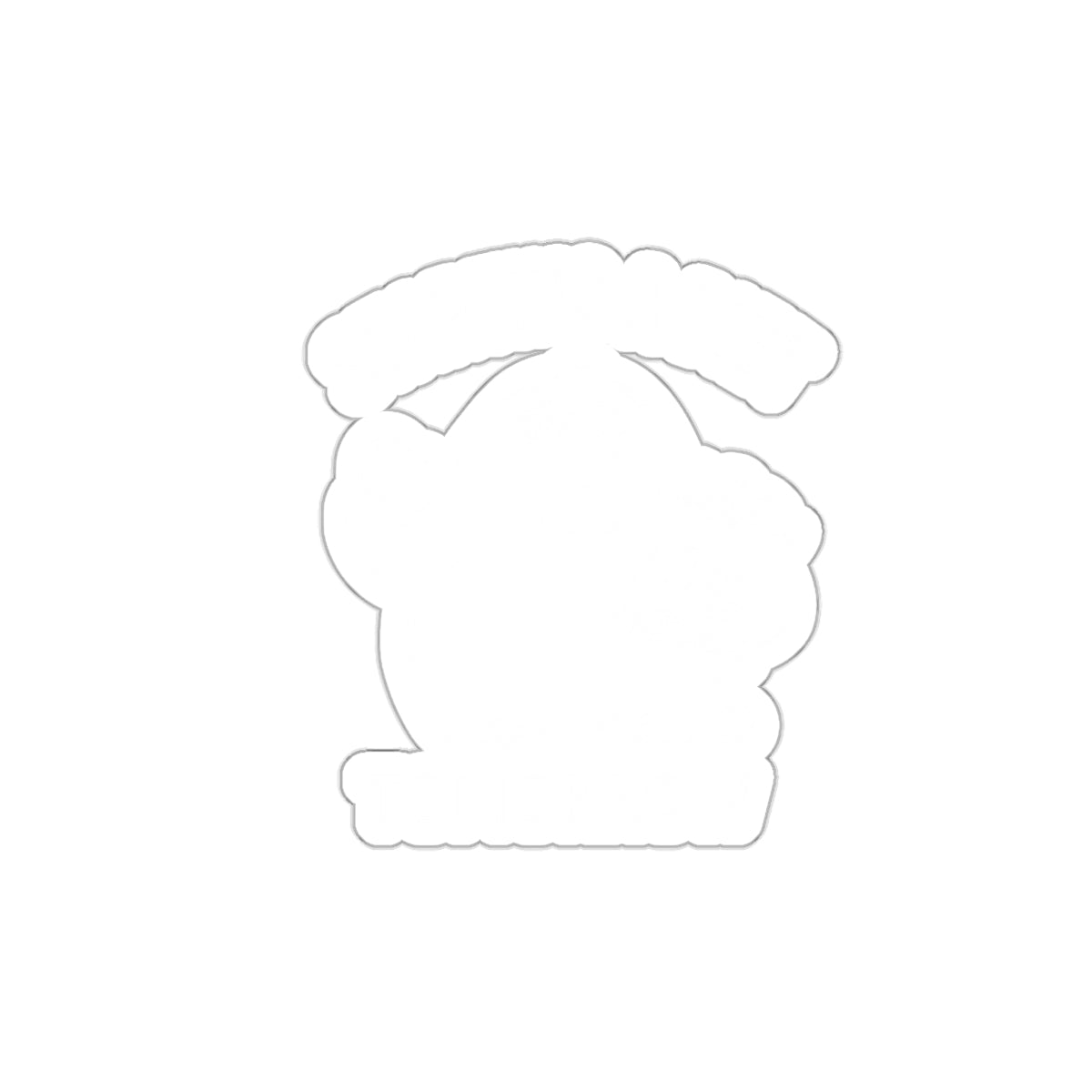 Studio Rich Sticker Sheep With Curved Text Sticker