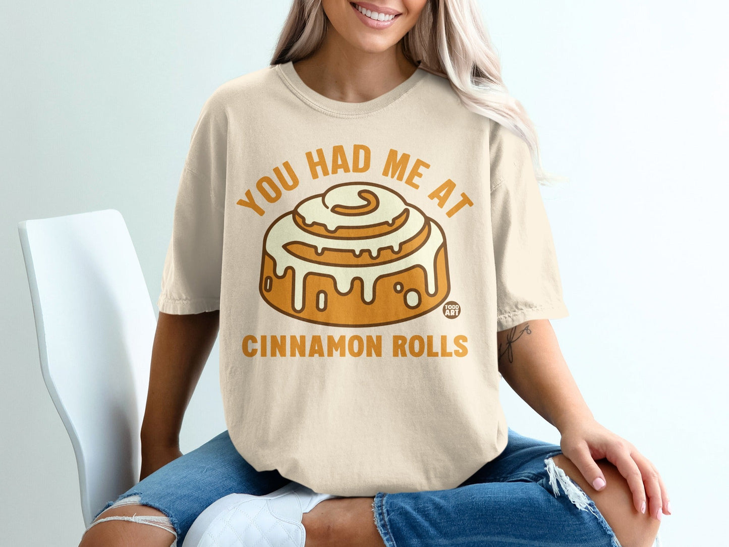 You Had Me At Cinnamon Rolls Graphic Tee Shirt