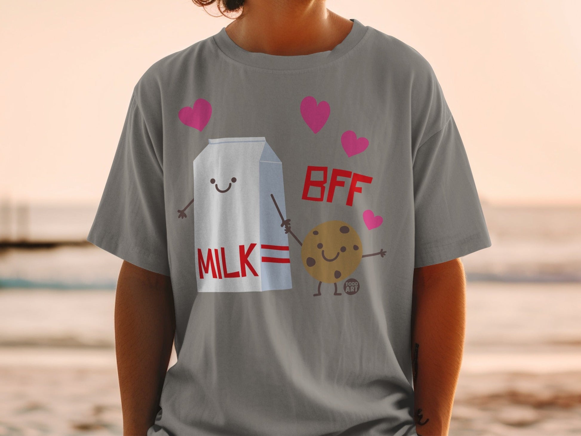 Milk and Cookie BFF Graphic T-Shirt Product