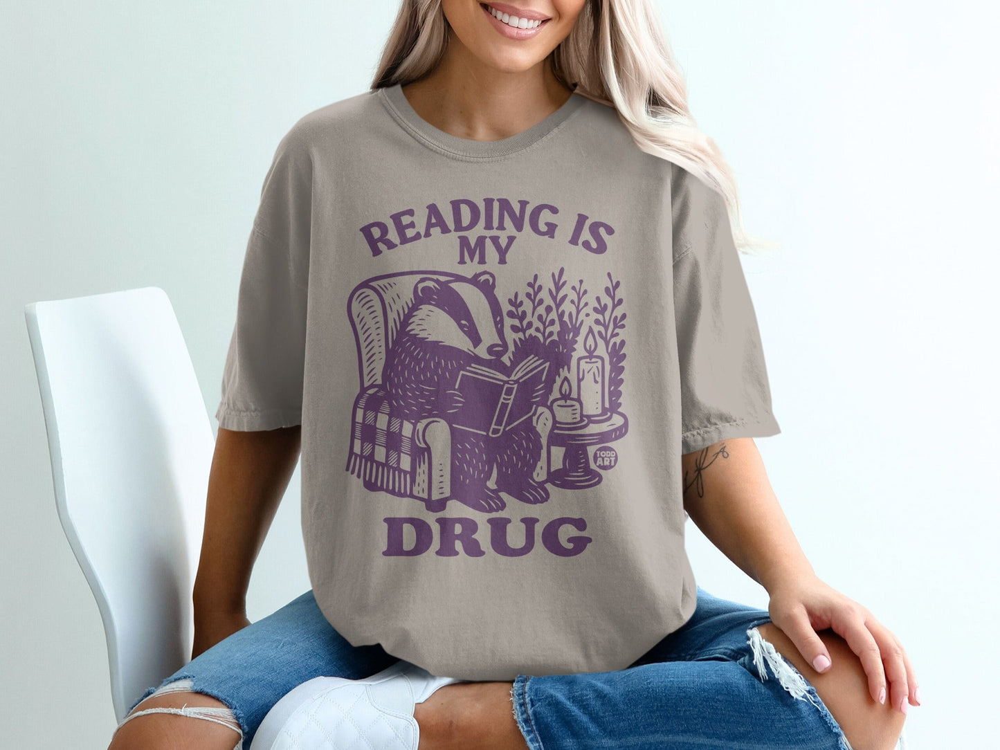 Reading is My Drug Graphic T-Shirt for Book Lovers