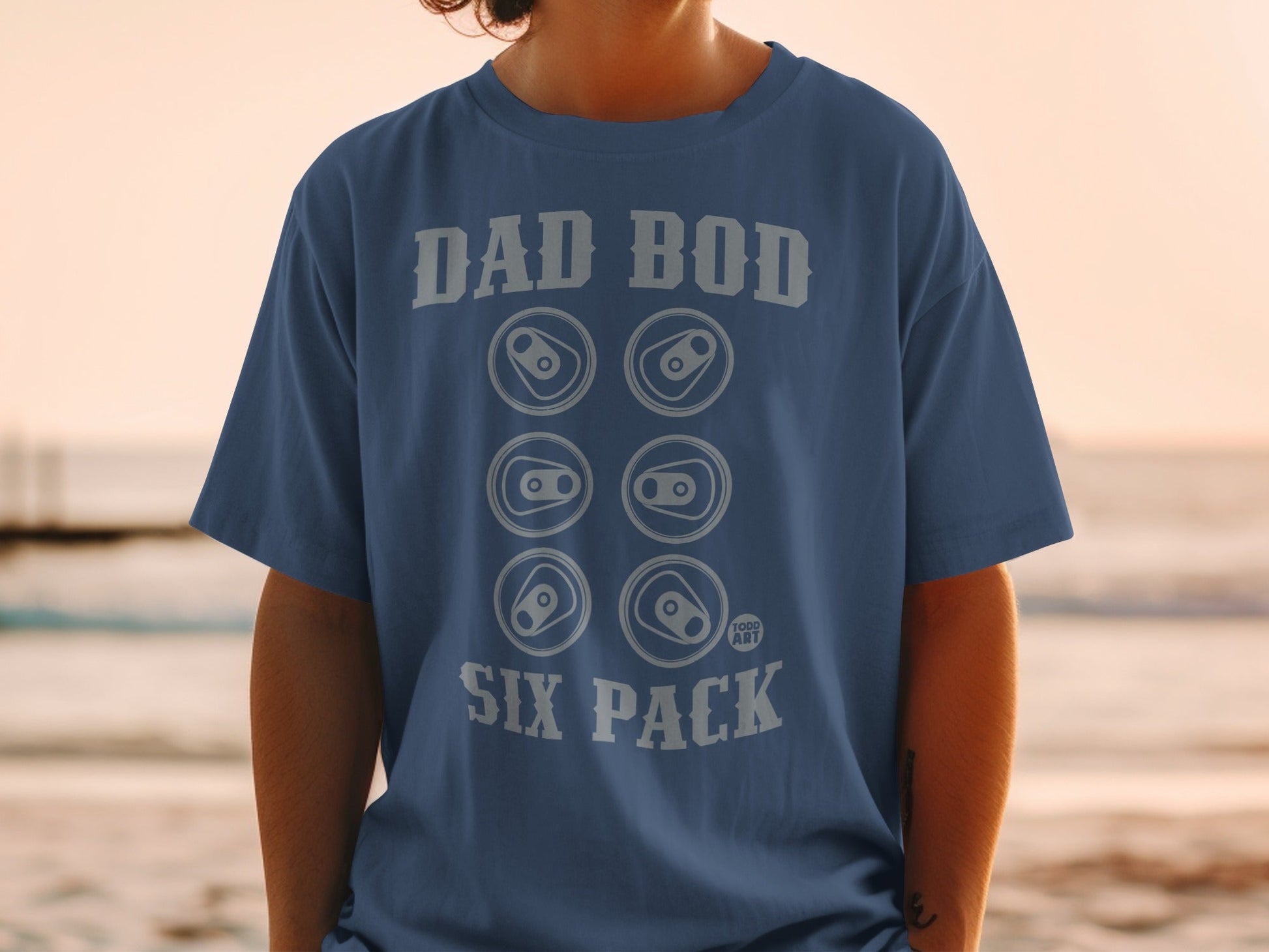 Dad Bod Six Pack Graphic T-Shirt for Fun Casual Wear