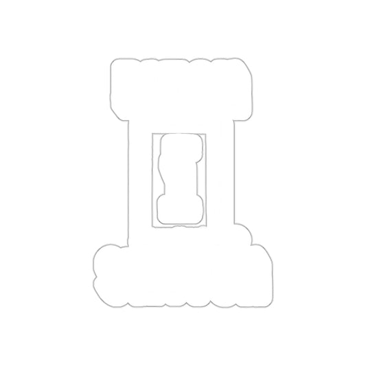 Retro Letter I Stick Figure Design Sticker Product
