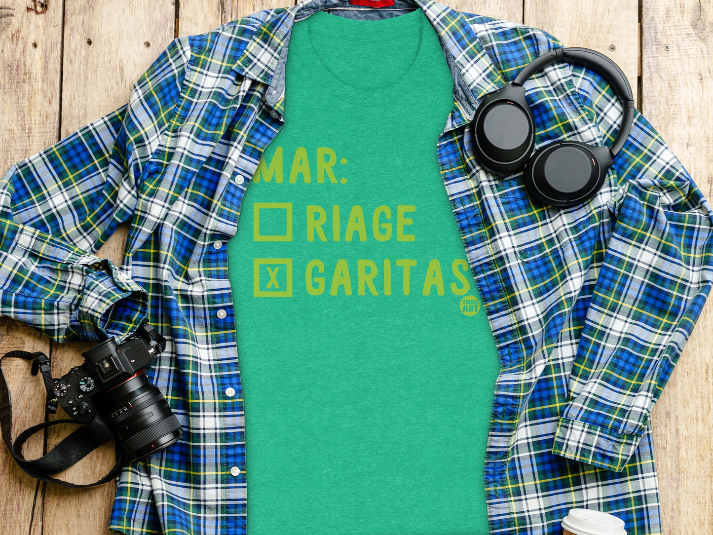 Funny Mar Ria Ge Garitas Check Box Shirt product