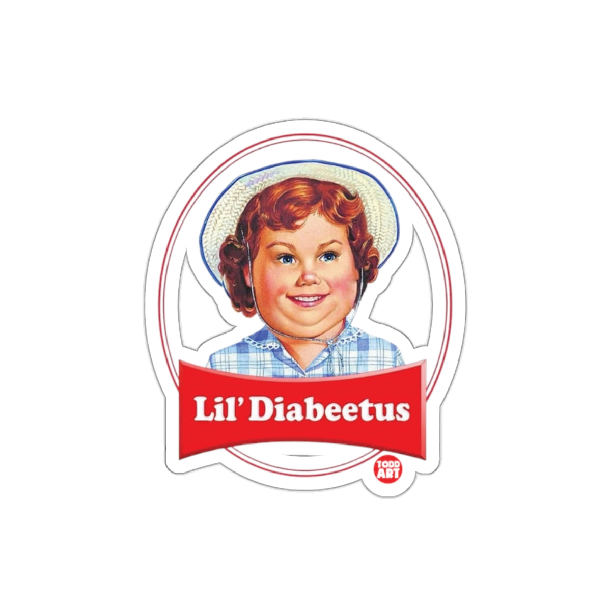 Lil' Diabeetus Todd Art Design Novelty Humor sticker