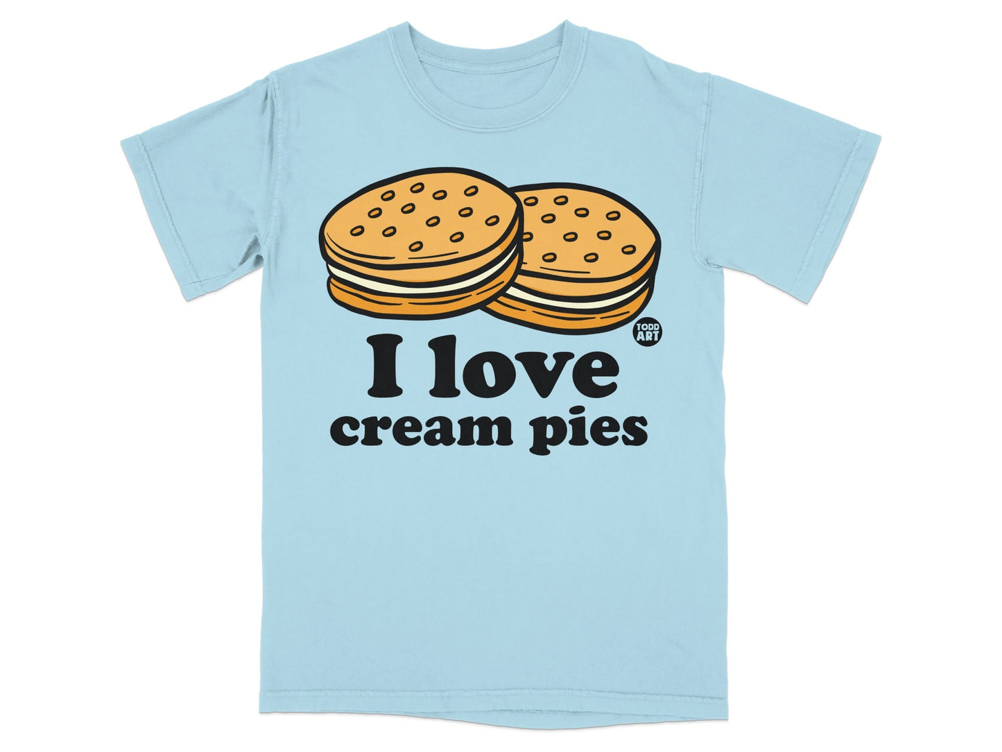 I Love Cream Pies Graphic T-Shirt for Food Lovers