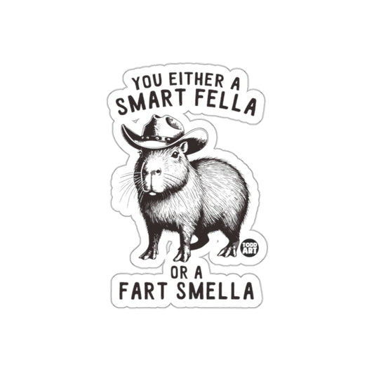 You Either a Smart Fella or a Fart Smella sticker