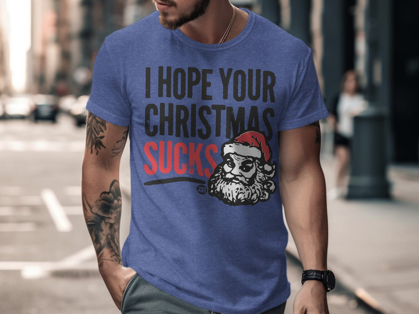 I Hope Your Christmas Sucks Santa Graphic Tee product