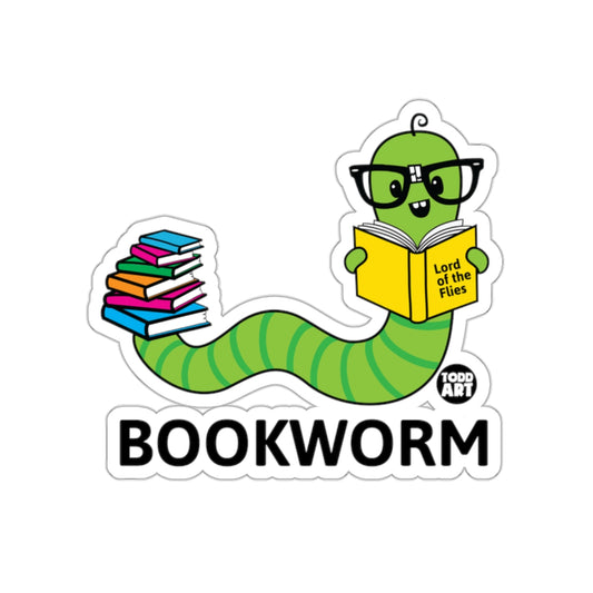 Bookworm Reading Lord of the Flies Sticker Product