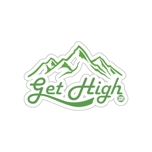 Get High in the Mountains Green Inspired Art Stickers