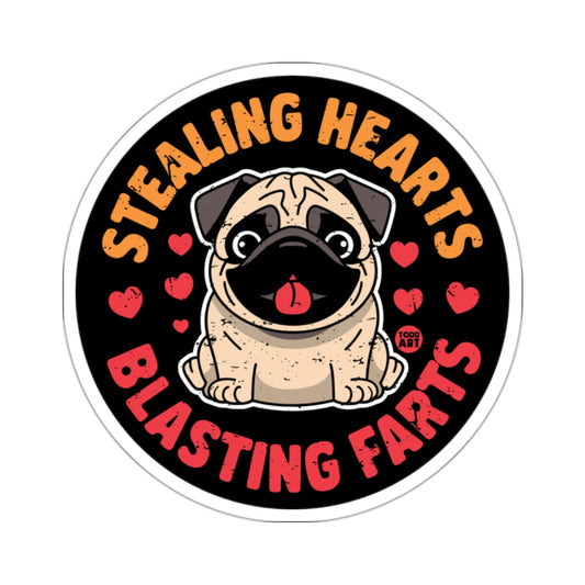 Pug Dog Stealing Hearts Blasting Farts Funny 