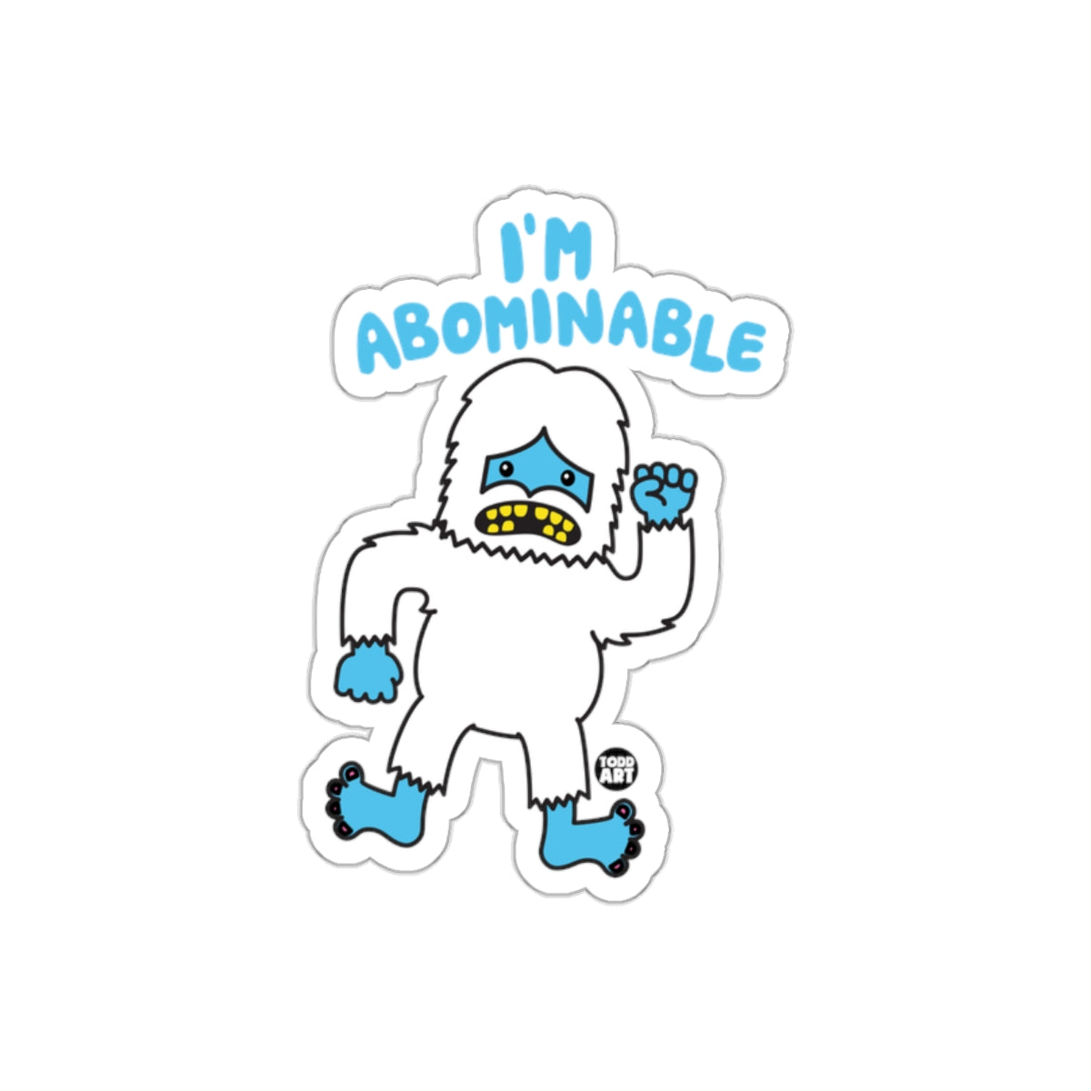 I'm Abominable Yeti Sticker for Laptops and Notebooks