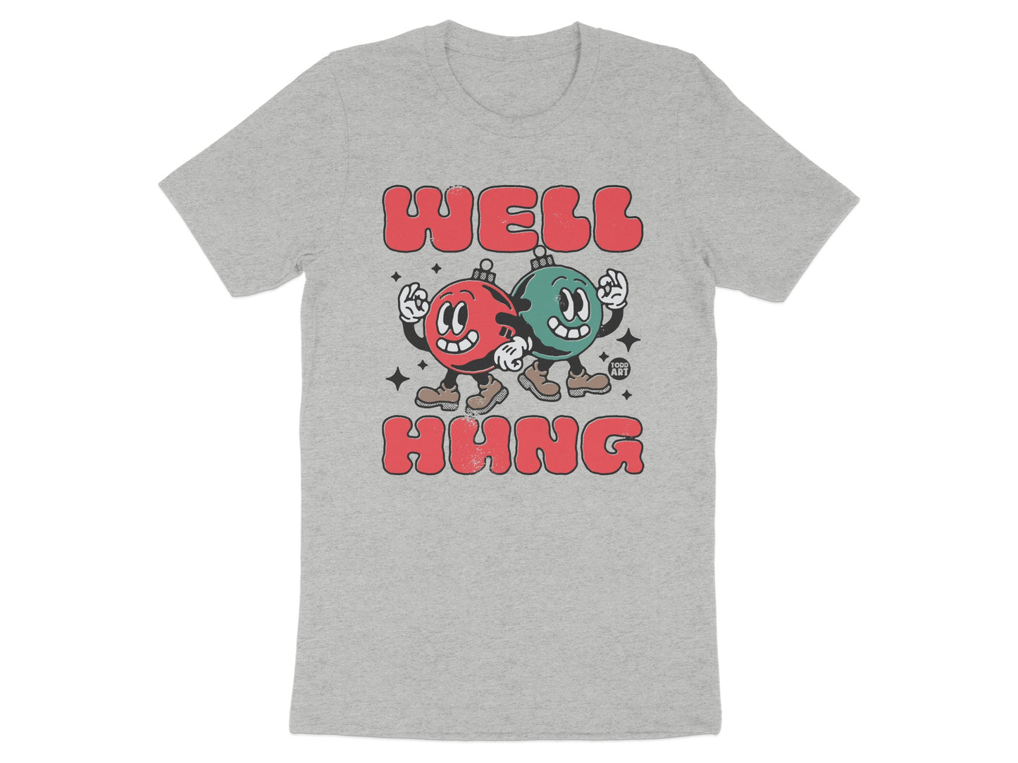 Well Hung Creative Graphic Tee Fun T-Shirt