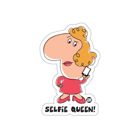 Selfie Queen Cartoon Character Sticker for Sale