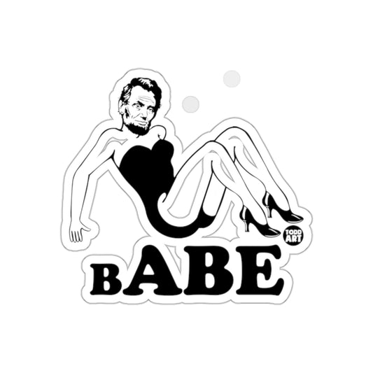 Abe Lincoln Stylish Babe Artwork Sticker