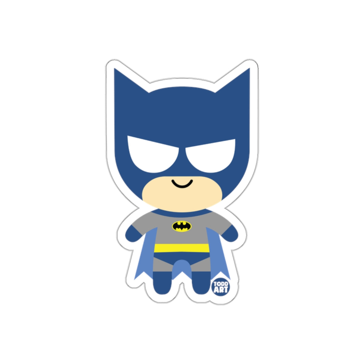 Cute Chibi Superhero Figure Sticker by Todd Art