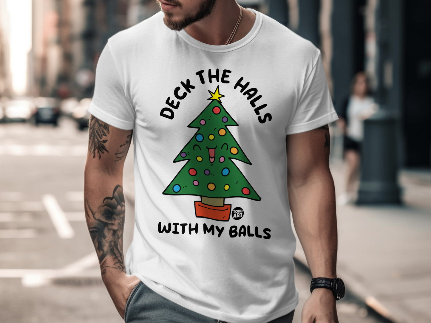 Deck the Halls with My Balls Holiday Shirt