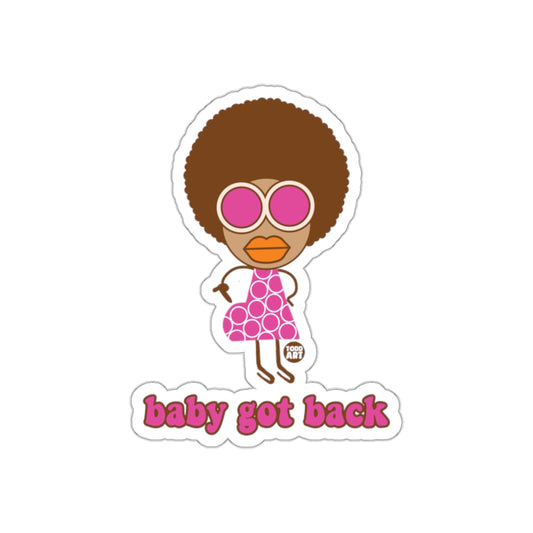 Baby Got Back Retro Funky Chic Sticker Art