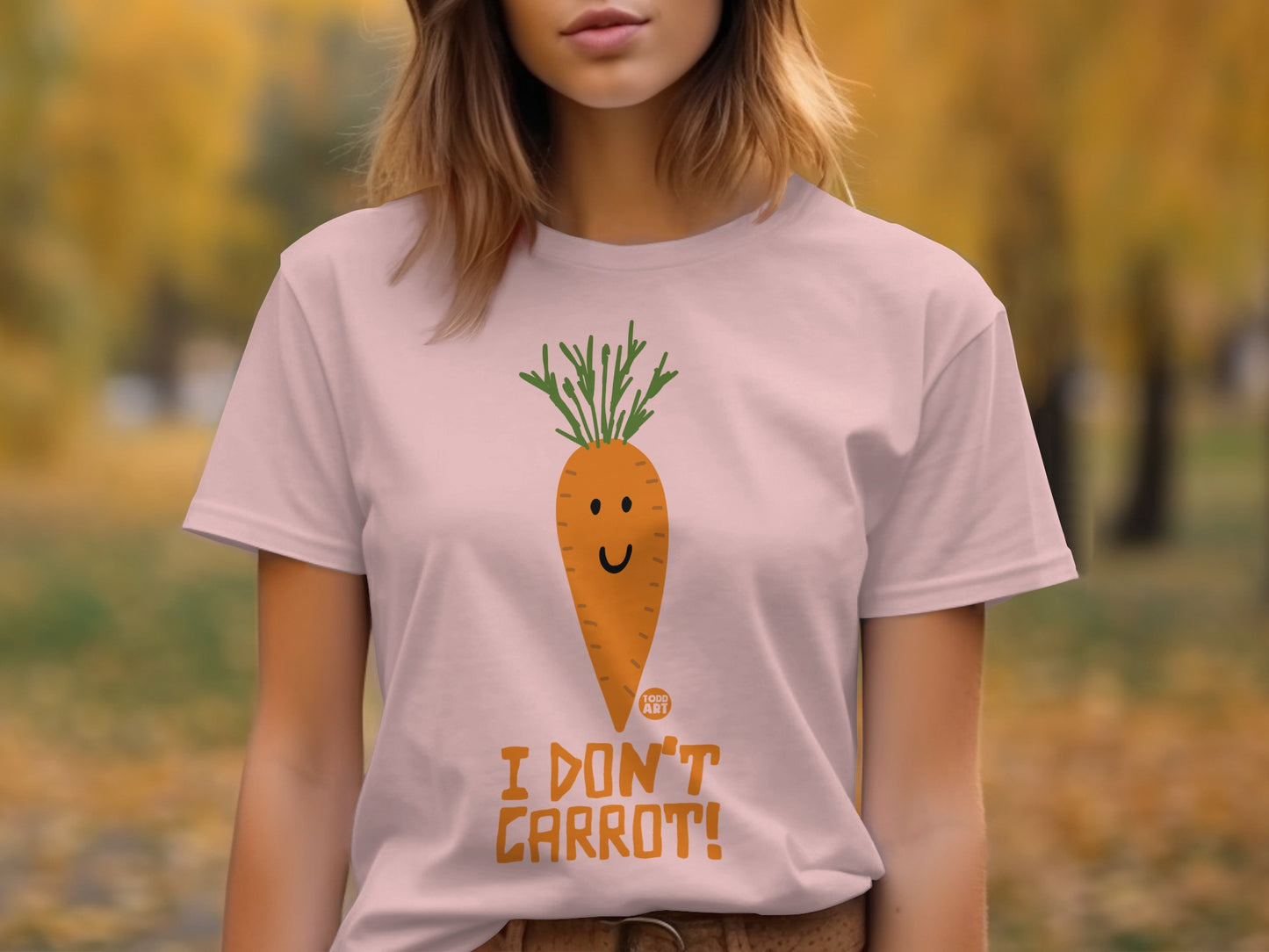 Funny I Don't Carrot Cute Graphic T-shirt