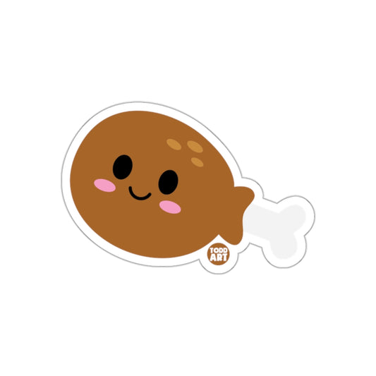 Adorable Cartoon Drumstick Character Sticker Product