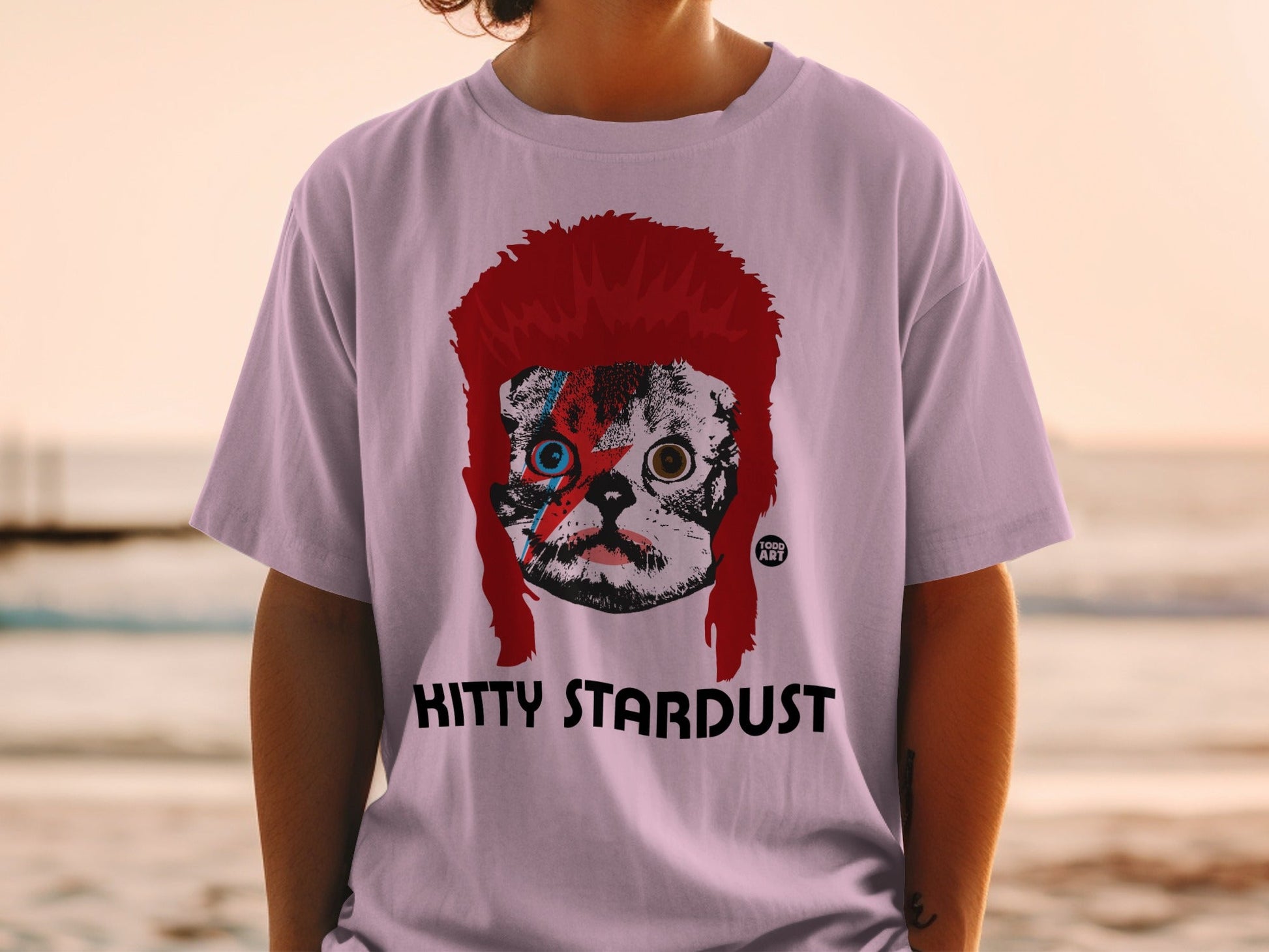 Kitty Stardust Graphic T-shirt for Cat Lovers