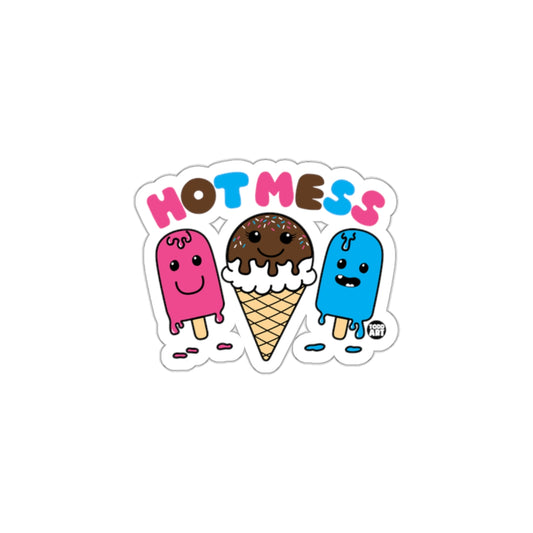 Hot Mess Ice Cream and Popsicle Sticker