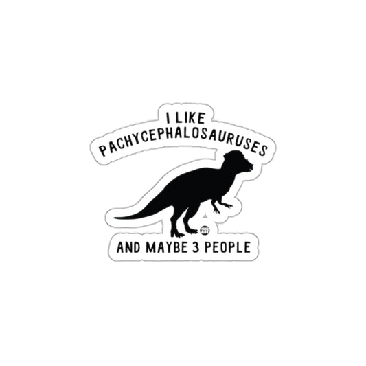I Like Pachycephalosauruses and Maybe 3 People Sticker