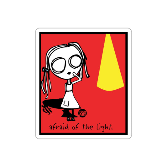 Afraid Of The Light Todd Art Design Sticker