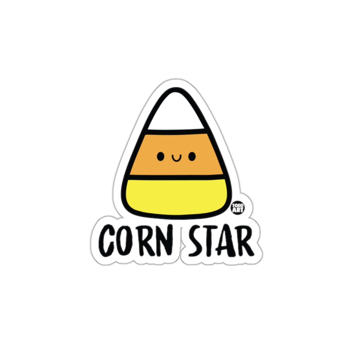 Cute Corn Star Halloween Sticker for Fun Decoration