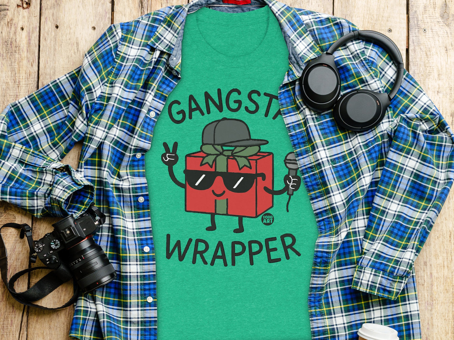 Gangsta Wrapper Funny Gift T-Shirt for Holiday Fun